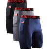 6064 Black/Grey/Navy Blue 3 Pack