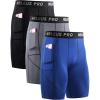 6082# Black/Grey/Blue 3 Pack