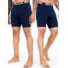 image:imageNELEUS 3 or 6 Pack Compression Shorts for Men Spandex Sport Shorts Running Athletic Workout Performance Baselayer Underwear6011 Black 2pcs grey2pcs navy Blue 2 Pcs