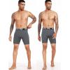 image:imageNELEUS 3 or 6 Pack Compression Shorts for Men Spandex Sport Shorts Running Athletic Workout Performance Baselayer Underwear6011 Black 2pcs grey2pcs navy Blue 2 Pcs
