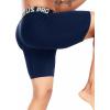 image:imageNELEUS 3 or 6 Pack Compression Shorts for Men Spandex Sport Shorts Running Athletic Workout Performance Baselayer Underwear6011 Black 3 Pcs navy Blue 3 Pcs
