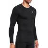 image:imageNELEUS 4 Pack Mens Workout Long Sleeve Shirts Compression Dry Fit Muscle Tops5009 Crew Neckblack black black black