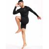 image:imageNELEUS 4 Pack Mens Workout Long Sleeve Shirts Compression Dry Fit Muscle Tops5009 Crew Neckblack black black black