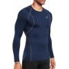 image:imageNELEUS 4 Pack Mens Workout Long Sleeve Shirts Compression Dry Fit Muscle Tops5009 Crew Neckblack grey navy white