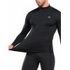 image:imageNELEUS 4 Pack Mens Workout Long Sleeve Shirts Compression Dry Fit Muscle Tops5024 Mock Neckblack black black black