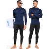 image:imageNELEUS 4 Pack Mens Workout Long Sleeve Shirts Compression Dry Fit Muscle Tops5024 Mock Neckblack grey navy red