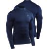 image:imageNELEUS 4 Pack Mens Workout Long Sleeve Shirts Compression Dry Fit Muscle Tops5024 Mock Neckblack grey navy red
