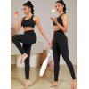image:imageNELEUS Womens High Waist Running Workout Leggings for Yoga with Pockets9017 Yoga Pant 2 Packblack
