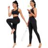 image:imageNELEUS Womens High Waist Running Workout Leggings for Yoga with Pockets9017 Yoga Pant 2 Packblack
