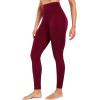 image:imageNELEUS Womens High Waist Running Workout Leggings for Yoga with Pockets9017 Yoga Pant 2 Packblack red