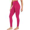 image:imageNELEUS Womens High Waist Running Workout Leggings for Yoga with Pockets9017 Yoga Pant 2 Packred rose Red