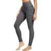image:imageNELEUS Womens High Waist Running Workout Leggings for Yoga with Pockets9033 Yoga Pant 2 Pack Black black
