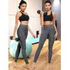 image:imageNELEUS Womens High Waist Running Workout Leggings for Yoga with Pockets9033 Yoga Pant 2 Pack Black black