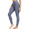 image:imageNELEUS Womens High Waist Running Workout Leggings for Yoga with Pockets9033 Yoga Pant 2 Pack Black navy Blue