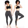image:imageNELEUS Womens High Waist Running Workout Leggings for Yoga with Pockets9152 Black grey red  Pack of 3