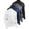 5024# Mock Neck:black grey navy white