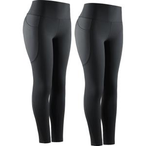 image:imageNELEUS Womens High Waist Running Workout Leggings for Yoga with Pockets9069 BlackBlack  2 Pack