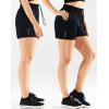 image:imageNELEUS Womens Lightweight Running Shorts Workout Athletic Short for Yoga with Pocket4 Inseam BlackBlackBlack  3 Pack