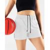 image:imageNELEUS Womens Lightweight Running Shorts Workout Athletic Short for Yoga with Pocket4 Inseam BlackGreyWhite  3 Pack