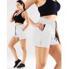 image:imageNELEUS Womens Lightweight Running Shorts Workout Athletic Short for Yoga with Pocket4 Inseam BlackGreyWhite  3 Pack