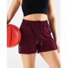 image:imageNELEUS Womens Lightweight Running Shorts Workout Athletic Short for Yoga with Pocket4 Inseam BlackRedBlackish Green  3 Pack
