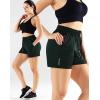 image:imageNELEUS Womens Lightweight Running Shorts Workout Athletic Short for Yoga with Pocket4 Inseam BlackRedBlackish Green  3 Pack