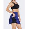 image:imageNELEUS Womens 2 in 1 Tennis Skirts with Pockets Athletic Running ShortsSkirts BlackGreyBlue 3 Pack