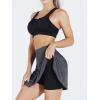 image:imageNELEUS Womens 2 in 1 Tennis Skirts with Pockets Athletic Running ShortsSkirts BlackGreyNavy Blue 3 Pack