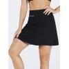image:imageNELEUS Womens 2 in 1 Tennis Skirts with Pockets Athletic Running ShortsSkirts BlackGreyRed 3 Pack