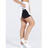 image:imageNELEUS Womens 2 in 1 Tennis Skirts with Pockets Athletic Running ShortsSkirts BlackGreyWhite 3 Pack
