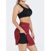 image:imageNELEUS Womens 2 in 1 Tennis Skirts with Pockets Athletic Running ShortsSkirts BlackRedBlue 3 Pack