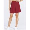 image:imageNELEUS Womens 2 in 1 Tennis Skirts with Pockets Athletic Running ShortsSkirts BlackRedBlue 3 Pack