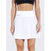 image:imageNELEUS Womens 2 in 1 Tennis Skirts with Pockets Athletic Running ShortsSkirts WhiteGreyBlue 3 Pack