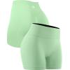 image:imageNELEUS Workout ShortsLegging for Women Scrunch Seamless Soft High Waist Gym ShortsPantsQ1055 1 Pack green