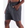 image:imageNELEUS Mens Basketball Shorts 7 Workout Running Shorts6083 3 Pack blackGreyRed