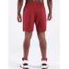 image:imageNELEUS Mens Basketball Shorts 7 Workout Running Shorts6083 3 Pack blackGreyRed
