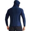 image:imageNELEUS Mens Dry Fit Athletic Shirt Workout Running Long Sleeve Shirts with Hoods5071 Navy BlueRed 2 Pack