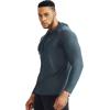 image:imageNELEUS Mens Dry Fit Athletic Shirt Workout Running Long Sleeve Shirts with Hoods5071 Slate GreyDark Grey 2 Pack