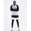 image:imageNELEUS Mens Dry Fit Athletic Shirt Workout Running Long Sleeve Shirts with Hoods5102 2 Pack dark GreyLight Grey