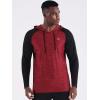 image:imageNELEUS Mens Dry Fit Athletic Shirt Workout Running Long Sleeve Shirts with Hoods5102 2 Pack redNavy Blue