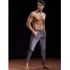 image:imageNELEUS Mens Workout Athletic Running Tapered Pants7006 2 Pack Black grey