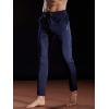 image:imageNELEUS Mens Workout Athletic Running Tapered Pants7006 2 Pack Black navy Blue