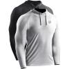 image:imageNELEUS Mens Dry Fit Athletic Shirt Workout Running Long Sleeve Shirts with Hoods5071 Dark GreyLight Grey 2 Pack