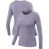 image:imageNELEUS Womens 3 Pack Athletic Compression Long Sleeve T Shirt Dry FitGreen pink