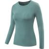 image:imageNELEUS Womens 3 Pack Athletic Compression Long Sleeve T Shirt Dry FitGreen pink