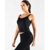 image:imageNELEUS Womens 3 Pack Athletic Cropped Tank Top Padded Bra8196 BlackRedNavy Blue