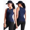 image:imageNELEUS Womens Racerback Yoga Workout Tank Top011 4 PackblackGreyNavy BlueWhite