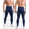 image:imageNELEUS Mens Dry Fit Compression Baselayer Pants Running Tights Leggings with Phone Pocket6109 2 Pack blackGreygreen