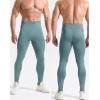 image:imageNELEUS Mens Dry Fit Compression Baselayer Pants Running Tights Leggings with Phone Pocket6109 2 Pack blackGreygreen