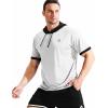 image:imageNELEUS Mens Dry Fit Performance Athletic Shirt with HoodsWhite